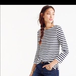 J Crew long sleeved striped tee